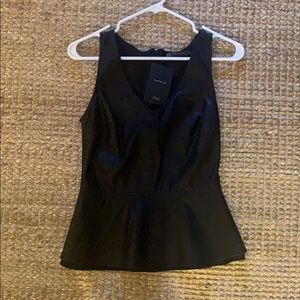 Zara Peplum Leather Tank - NEW with tags - Med